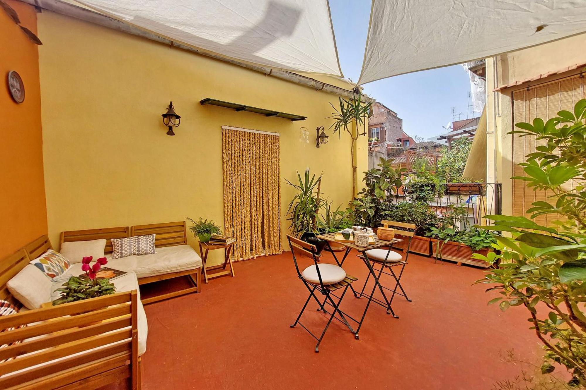ローマCampo Dei Fiori Con Terrazzoアパートメント エクステリア 写真
